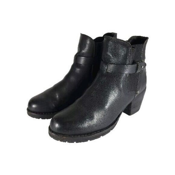 RAG & BONE Women's Durham US7,5 EU37,5 Black Leather Stretch Ankle Booties - Picture 1 of 16